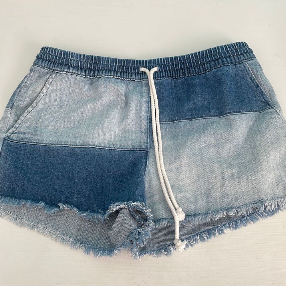 AERIE jean short with draw string